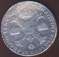 Milánó/osztrák adminisztráció 1700-as évek vége II.Fernc koronázótallér Ag T:4 brosnyom széle bedolg...