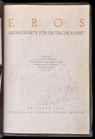 1919 Eros, Monatshefte für erotische Kunst. Erotikus művészeti folyóirat. II. Heft. Wien-Leipzig, 19...