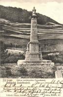 Zalatna, Zlatna; 1848-as emlékszobor a Preszáknál. Folberth Vilmos kiadása / heroes monument (EK)