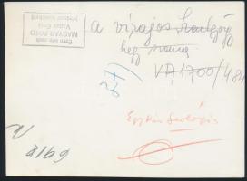 Vadas Ernő (1899-1962): Szent György-hegy, pecséttel jelzett, feliratozott fotó, 17,5x13 cm