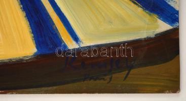 Remsey jelzéssel: Pipázó az asztalnál. Olaj, karton, 55×43 cm