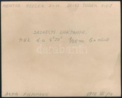 1918 Sashegyi laktanya, hátoldalon feliratozott fotó, 8,5x10,5 cm