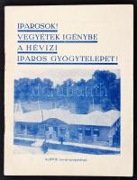 cca 1935 "Iparosok! Vegyétek igénybe a hévizi iparos gyógytelepet!" Az IPOK hévizi gyógytelepét népszerűsítő kis ismertető füzet, 22p