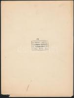 Seidner Zoltán(1896-1960): Szobabelsők, 4 db pecséttel jelzett fotó, sérülésekkel, 18x24 cm