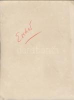 Escher Károly: Népviseletben, jelzett fotó, 24x18 cm