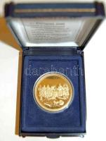 1996. "Honfoglalás" aranyozott Ag emlékérem T:PP Eredeti díszdobozban, tanúsítvánnyal, csa...