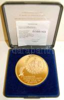 1989. "1956. okt. 23." aranyozott emlékérem T:PP Eredeti díszdobozban, tanúsítvánnyal!