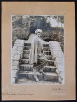 Maria Jeritza (1887-1982) cseh operaénekes dedikált fotója kartonlapon / Autograph dedicated by the ...