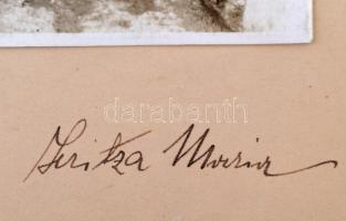 Maria Jeritza (1887-1982) cseh operaénekes dedikált fotója kartonlapon / Autograph dedicated by the ...