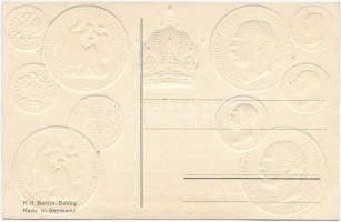 Österreich-Ungarn. Jubiläums-Münzen / Austro-Hungarian Jubilee set of coins with crone, golden and s...