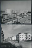 cca 1970 Dunaújvárosi életképek, 4 db MTI sajtófotó, 12x9 cm
