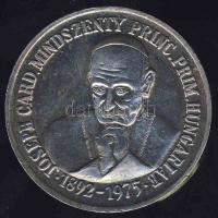 1991. "Mindszenty bíboros" Ag emlékérem T:1