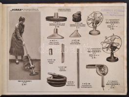 cca 1936 PF Lámpa és világítótest, műszaki cikk árjegyzék és reklám katalógus, foltos borítóval, 23x32 cm