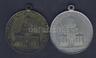 USA 1893. "Kolombus-Chicago-Világkiállítás" érempár Br + Zu T:2,3- kis ph