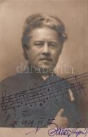1929 Balázs Árpád zeneszerző saját kezű aláírásával. Szenes, Koller utóda / Hungarian musician with handwritten original autograph, photo