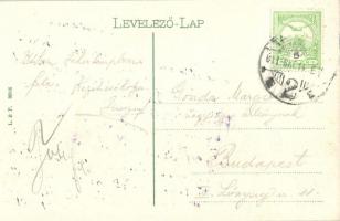 Temesvár, Timisoara; Hunyady utca lovashintóval, Deutsch Testvérek üzlete / street view with shops a...