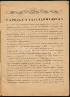 Dr. Herczegh Sándorné - Dr. Leisen Erzsébet: Paprika a konyhában I. rész. Bp., Gergely István. Kiadó...