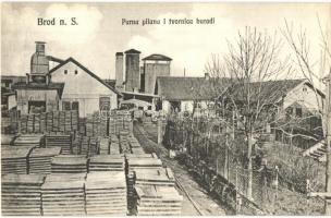 Bród, Brod na Savi, Slavonski Brod; Parna pilana i tvornica buradi / Steam sawmill and factory barrels