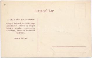 Budapest V. Deák tér, Lénárt Anna halcsarnoka, kiosk (EK)