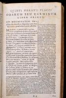 Quintus Horatius Flaccus: Scholiis, Commentarii instar Illustratus a Ioanne Bond. Odarum seu carminu...