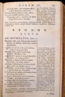 Quintus Horatius Flaccus: Scholiis, Commentarii instar Illustratus a Ioanne Bond. Odarum seu carminu...