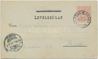 1899 Balatonfüred, Stephania Yacht Egylet háza. Art Nouveau (EK)