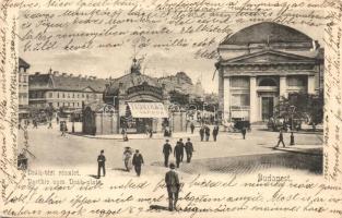 Budapest V. Deák Ferenc tér, Reinisch Testvérek élővirág csarnoka, Bretschneider Zsigmond fia, Glanzdorf Péter üzletei, Divald Károly 215. sz. (felületi sérülés / surface damage)