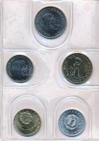 1987. 2f-20Ft (10xklf) forgalmi sor bordó műbőrtokban T:1