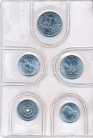 1987. 2f-20Ft (10xklf) forgalmi sor bordó műbőrtokban T:1