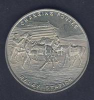 USA "Pony Express" emlékérem T:1 R!