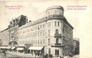 Budapest VII. Kerepesi út 42. Hotel Orient szálloda, Rubin Fürst üzlete, D. K. kiadása (EB)