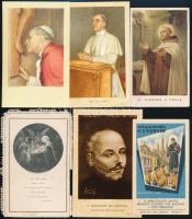 35 db vegyes régi szentkép, 11,5x7,5 cm és 9x5 cm közötti méretben