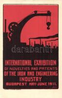 1911 Budapest, International Exhibition of Novelties and Patents of the Iron and Engineering Industry / A vas - és mérnöki ipar újdonságainak és szabadalmainak nemzetközi kiállítása. Légrádí testvérek kiadása s: Sándor (?)