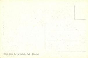 Catanzaro, Palazzo del Governo. Cart. V. Asturi e Figli / governament Palace, street view with tram