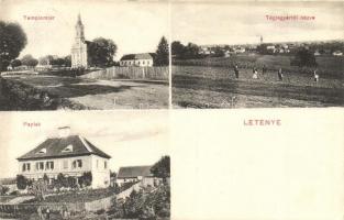 Letenye, Templom tér, Téglagyártól nézve, Paplak (EK)
