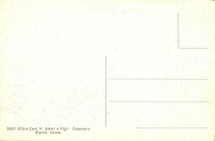 Catanzaro, Corso Vittorio Emanuele. Cart. V. Asturi e Figli / street view with automobile and tram, ...