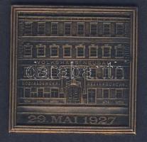 Ausztria/Bécs Neubau kerület szociáldemokrata szervezete Br plakett T:2