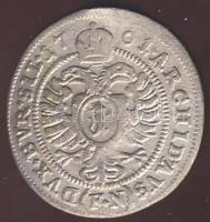 Ausztria 1701. 1Kr Ag I. Lipót T:2/3 kis hajlás