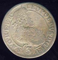 Ausztria/Erdélyi verdejel 1698. CB 3Kr Ag  T:3