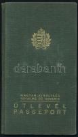 1937 Fényképes magyar útlevél tanárnő részére üdülés céljából, hosszabbítással