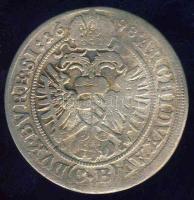 Ausztria/Erdélyi verdejel 1698. CB 3Kr Ag  T:3