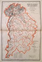 A magyar szent korona országainak megyei térképei. Rajz.: Hátsek Ignác. Bp., 1880, Rautmann Frigyes. Kiadói aranyozott egészvászon-kötésben, kopottas, foltos borítóval, kopottas gerinccel, de belül jó állapotban. Az I. térkép előtti, átnézeti térkép hiányzik. /  County Maps of Lands of the Crown of Saint Stephen. Drew Ignác Hátsek. Bp., 1880, Frigyes Rautmann. Linenbinding with gilded spine and cover, with spotty and worn cover, and worn spine, but the inside is in good condition, in Hungarian language. The genral map is missing