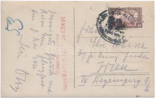 1920 Budapest I. Látkép a Déli pályaudvarral. Magyar Aeroforgalmi Rt. légifelvétele, photo