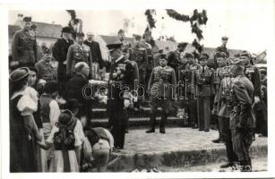 1940 Szászrégen, Reghin; bevonulás, Horthy Miklós / entry of the Hungarian troops