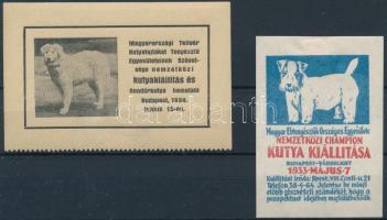1933-1937 Kutyakiállítás 2klf bélyeg