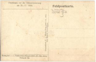 1916 Tábori mise az eskütétel előtt az orosz fronton / Feldmesse vor der Eideserneuerung / WWI K.u.K...