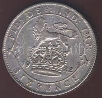 Nagy-Britannia 1922. 6P Ag "széles perem" T:3+