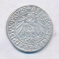 Porosz Hercegség 1542. 1Gr Ag "Brandenburgi Albert" (1,78g) T:2- Duchy of Prussia 1542. 1 Groschen Ag "Albrecht von Bandenburg" (1,78g) C:VF