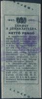 1937 2P kártyajegy, kártya-zárjegy (Hodobay 34.) / 2p card tax-stamp