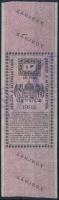 1932 1P kártyajegy, kártya-zárjegy (Hodobay 31.) / 1p card tax-stamp